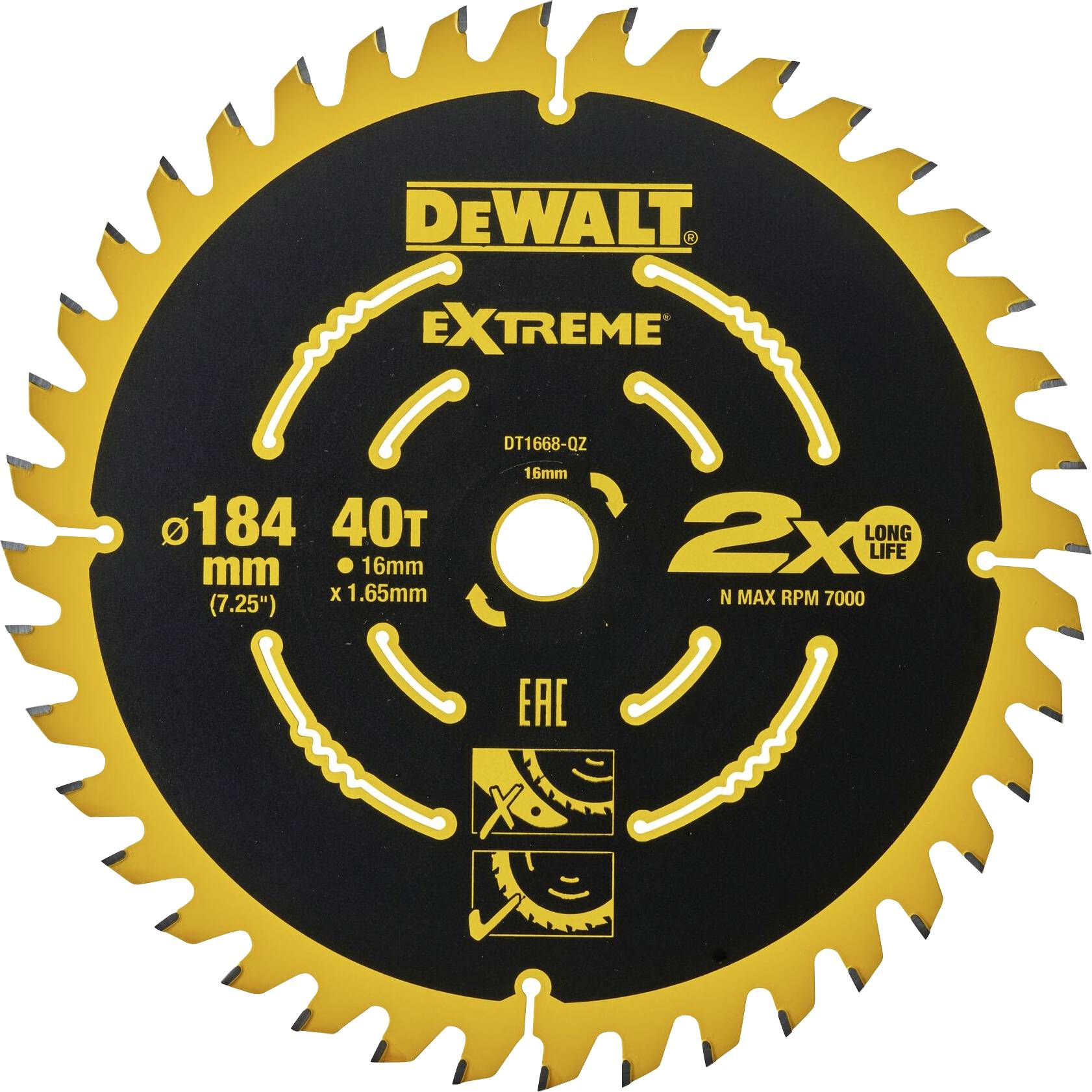 DEWALT DT1668-QZ Kreissägeblatt 1St.