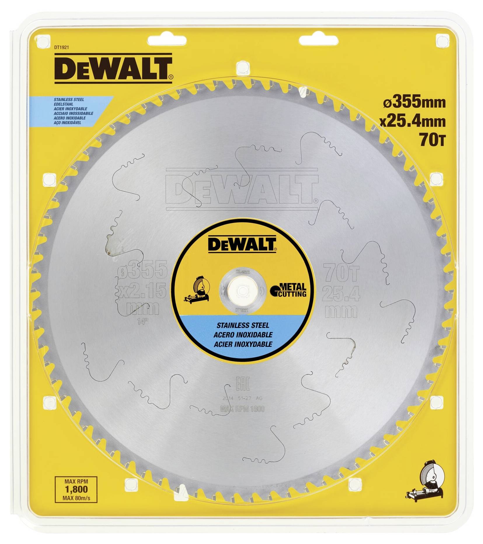 DEWALT DT1921-QZ Kreissägeblatt 1St.