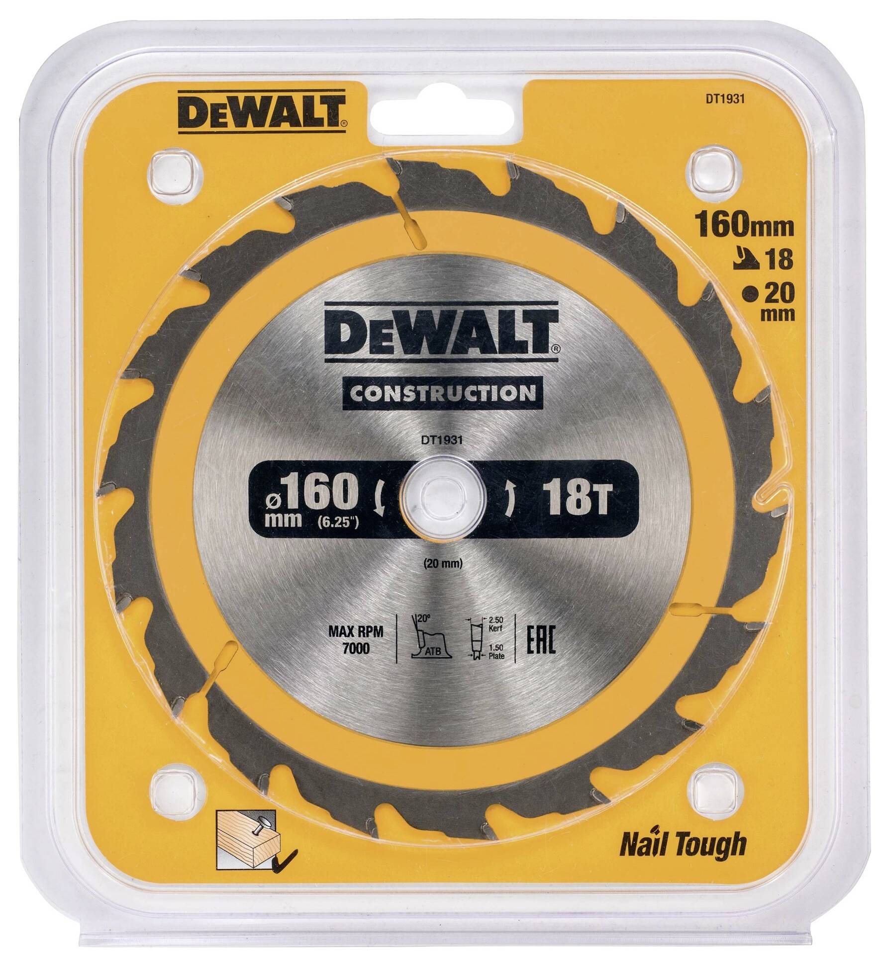 DEWALT DT1931-QZ Kreissägeblatt 1St.