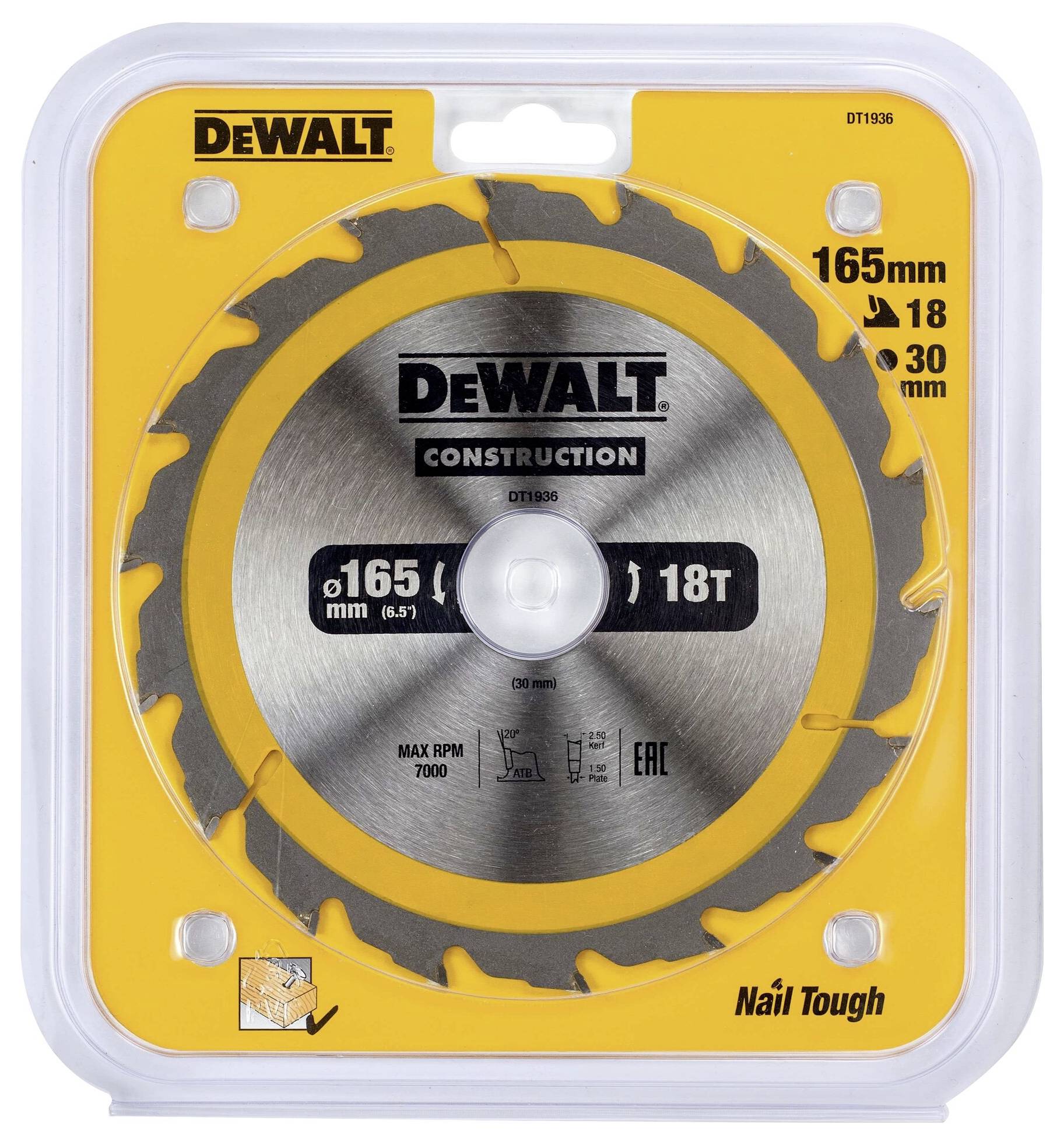 DEWALT DT1936-QZ Kreissägeblatt 1St.