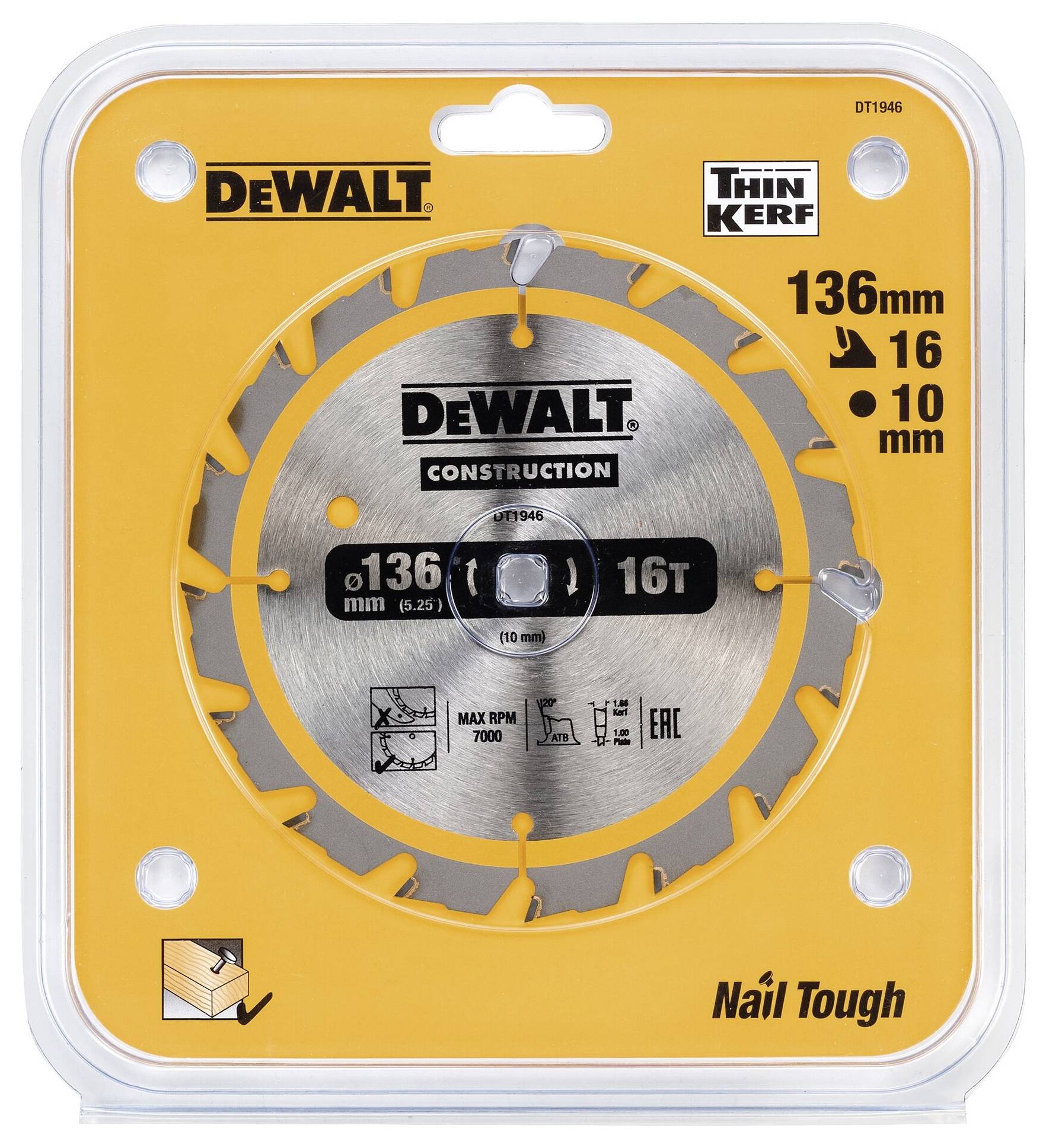 DEWALT DT1946-QZ Kreissägeblatt 1St.