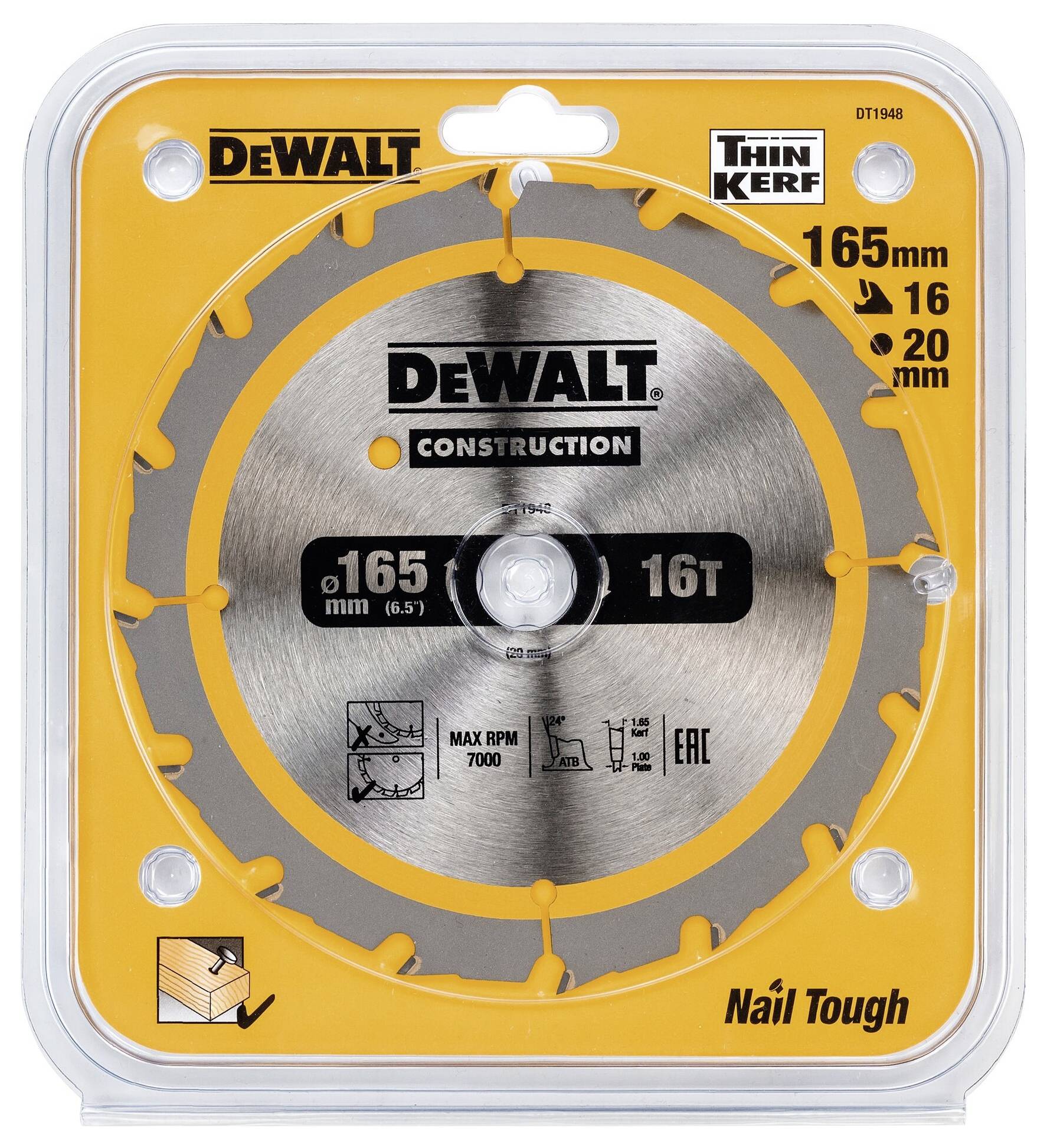 DEWALT DT1948-QZ Kreissägeblatt 1St.