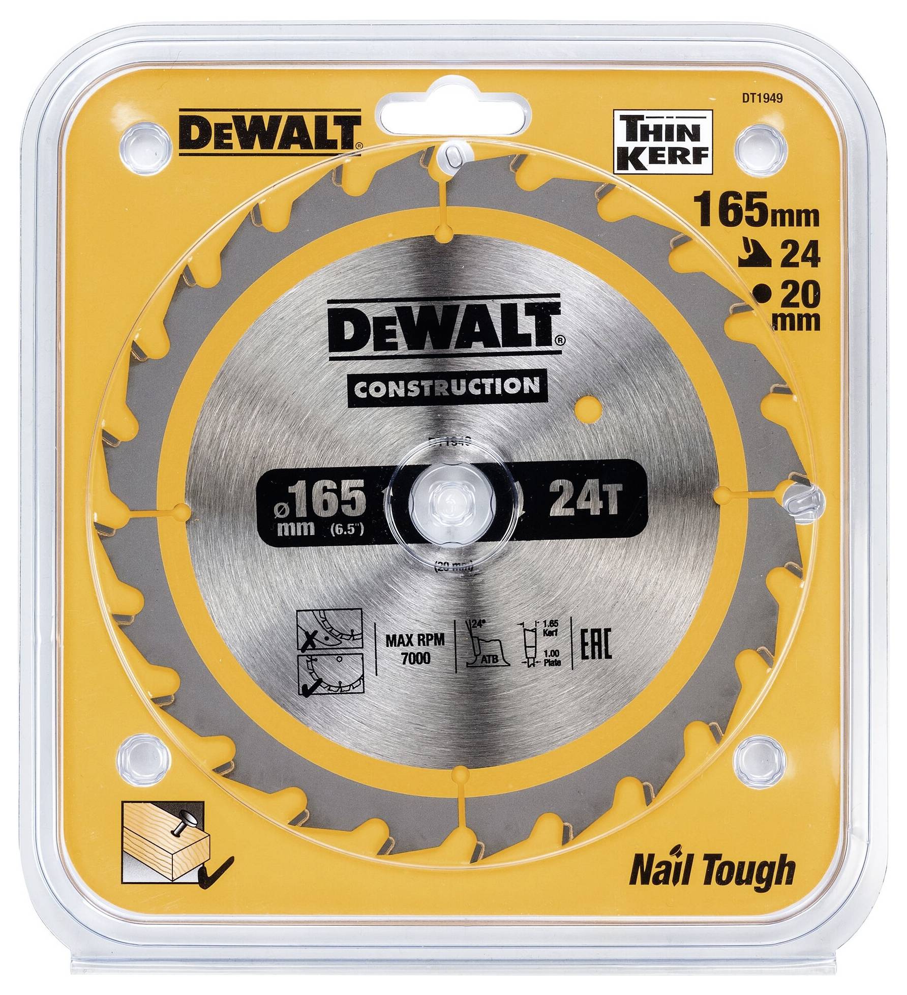 DEWALT DT1949-QZ Kreissägeblatt 1St.