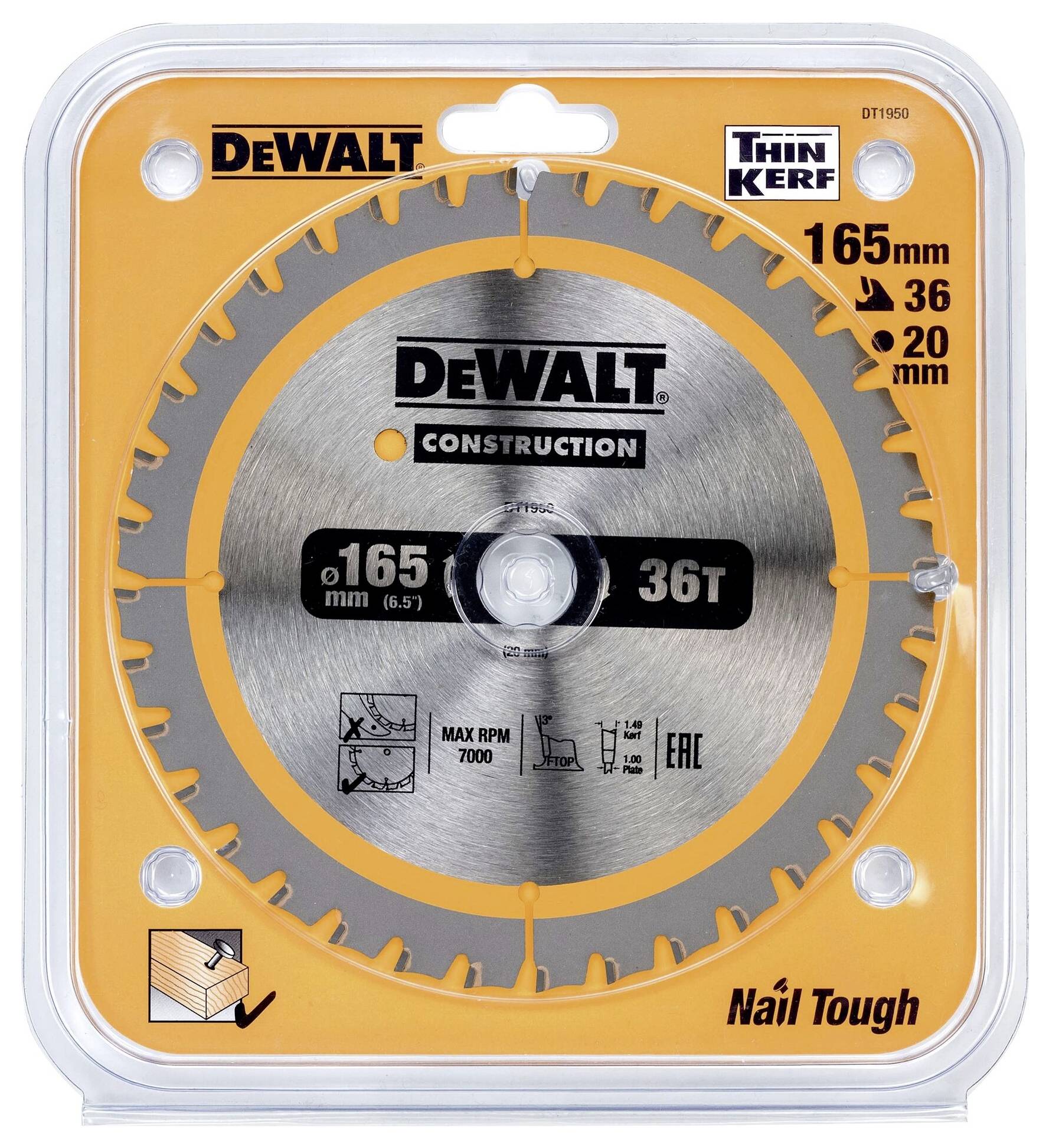 DEWALT DT1950-QZ Kreissägeblatt 1St.