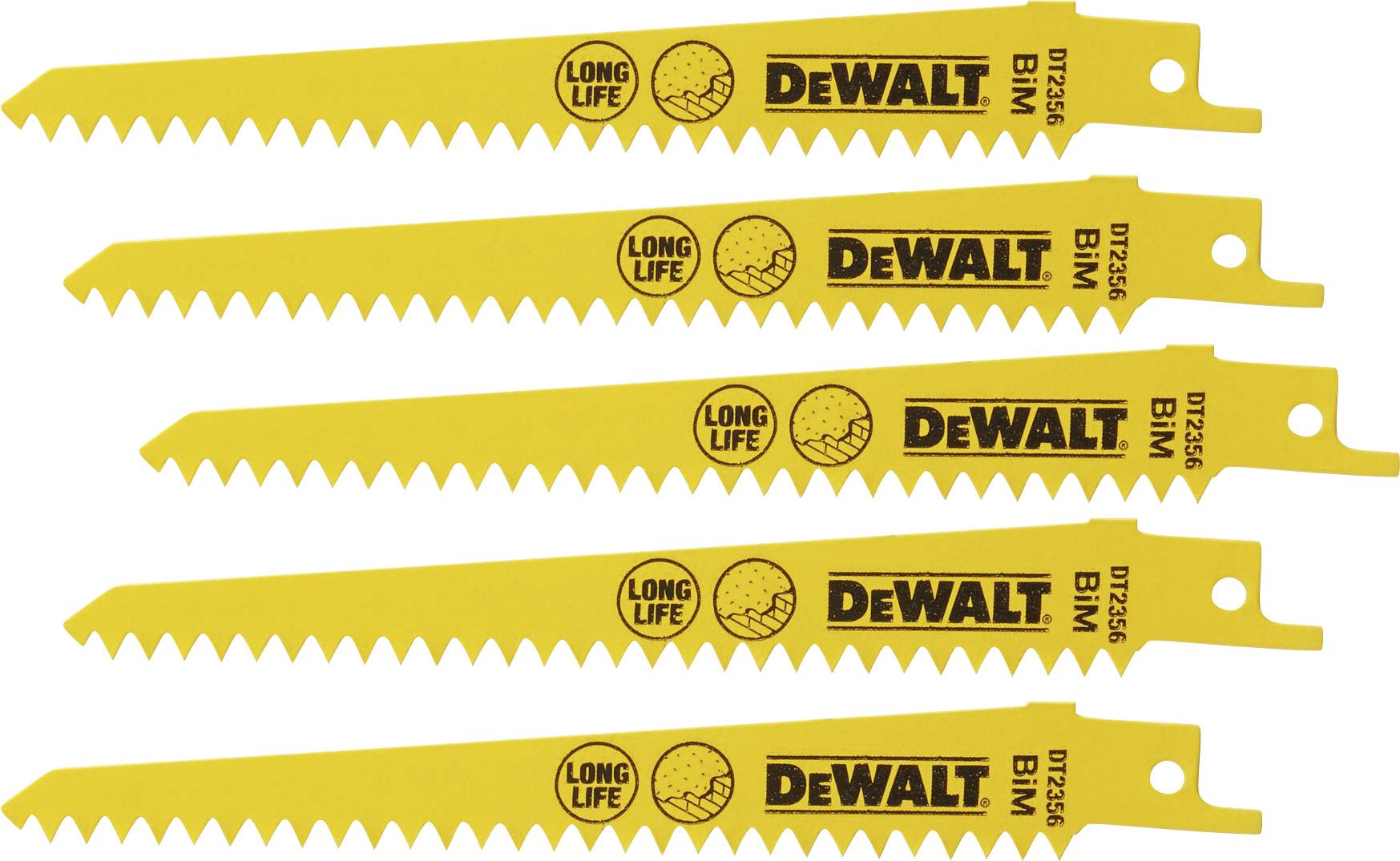 DEWALT DT2356-QZ Saebelsaegeblatt BIM Gipskarton 152mm 5 St.