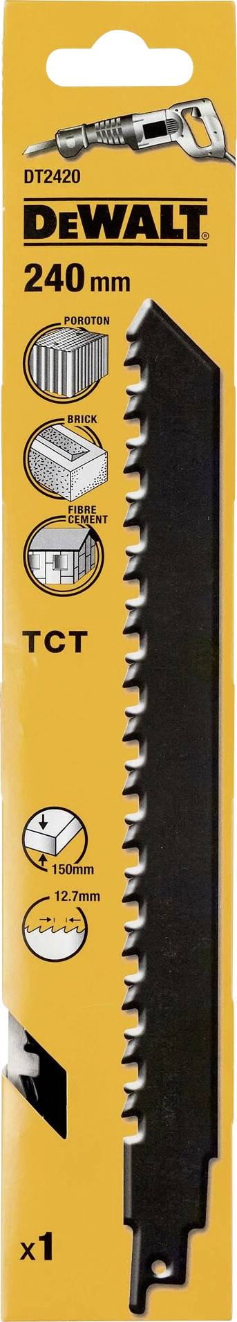 DEWALT DT2420-QZ Saebelsaegeblatt Carbide 240mm 2TPI 1 St.