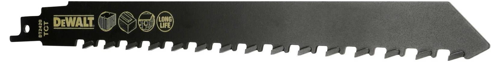 DEWALT DT2420-QZ Saebelsaegeblatt Carbide 240mm 2TPI 1 St.