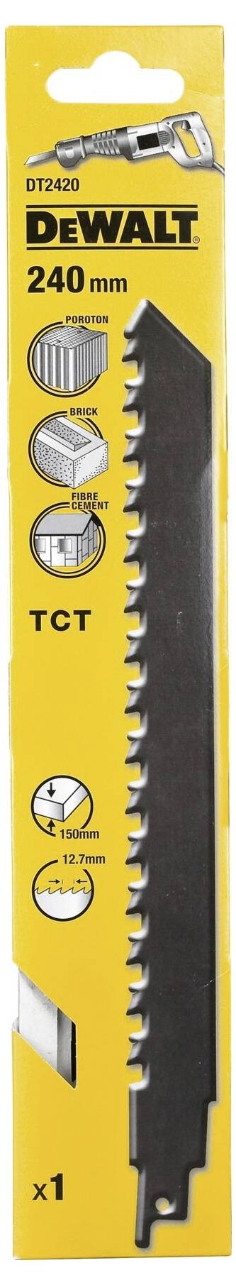 DEWALT DT2420-QZ Saebelsaegeblatt Carbide 240mm 2TPI 1 St.