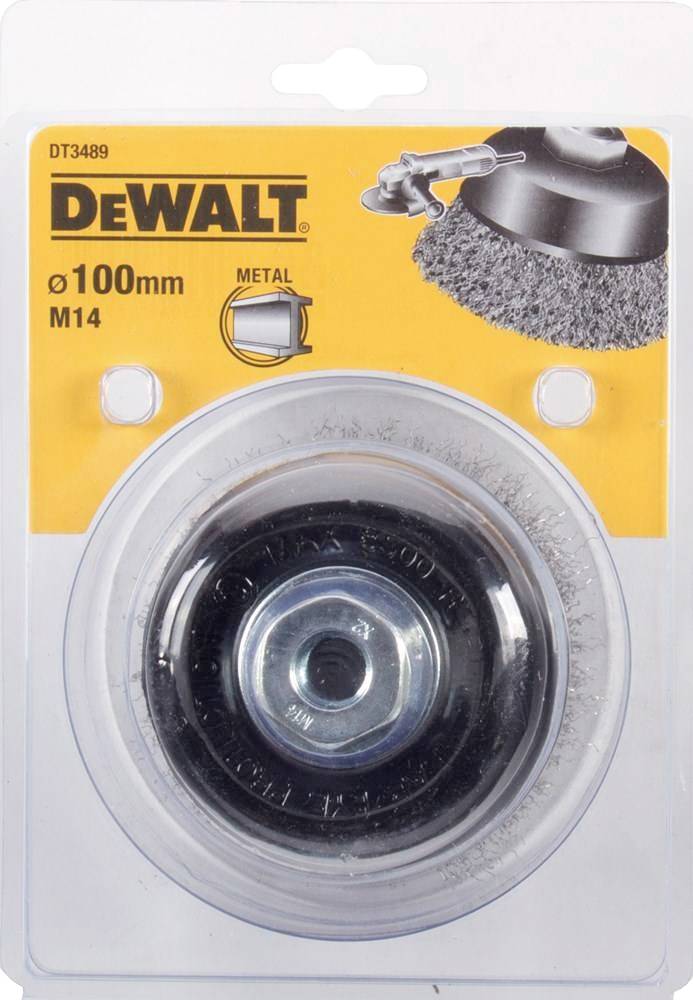 DEWALT Topfbuerste gewellt 100mm M14 DT3489-QZ 1St.