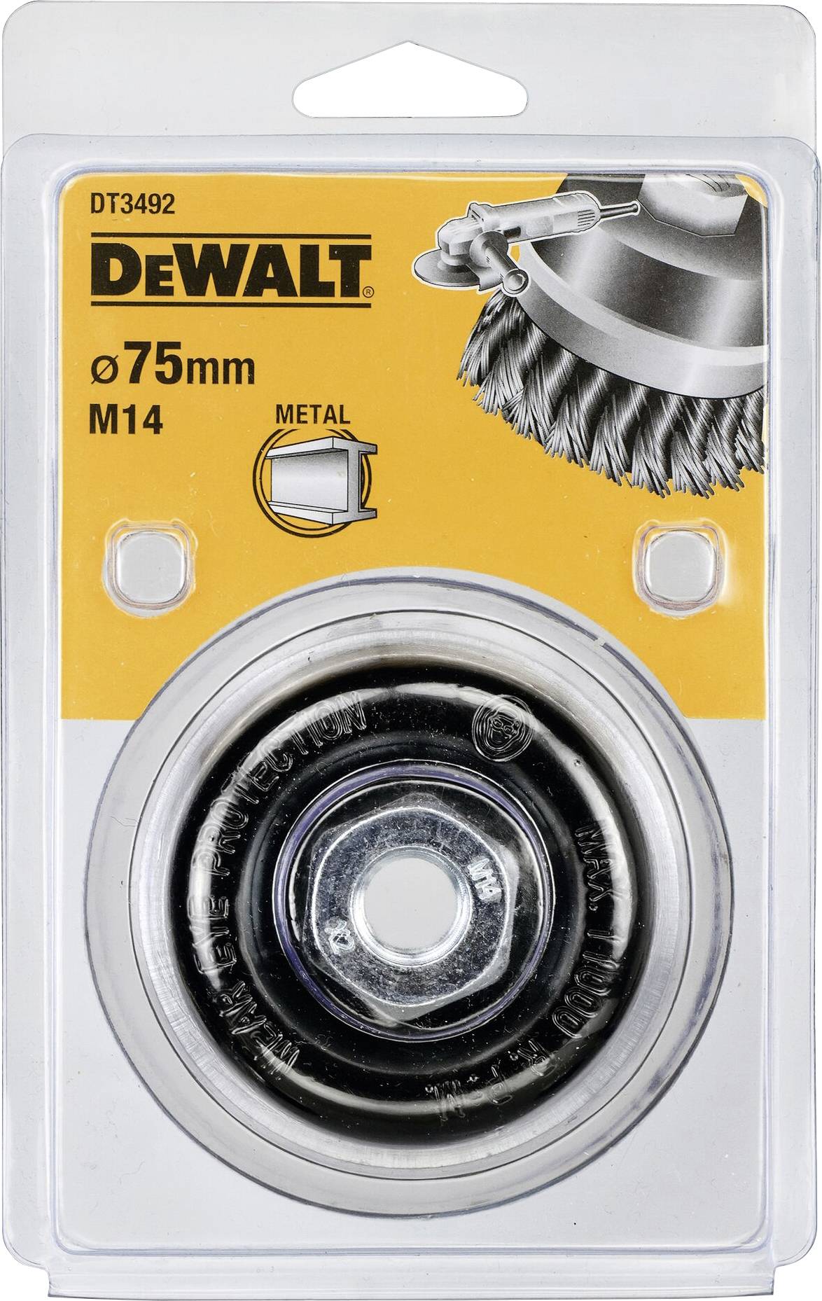 DEWALT Topfbuerste gezopft 75mm M14 DT3492-QZ 1St.