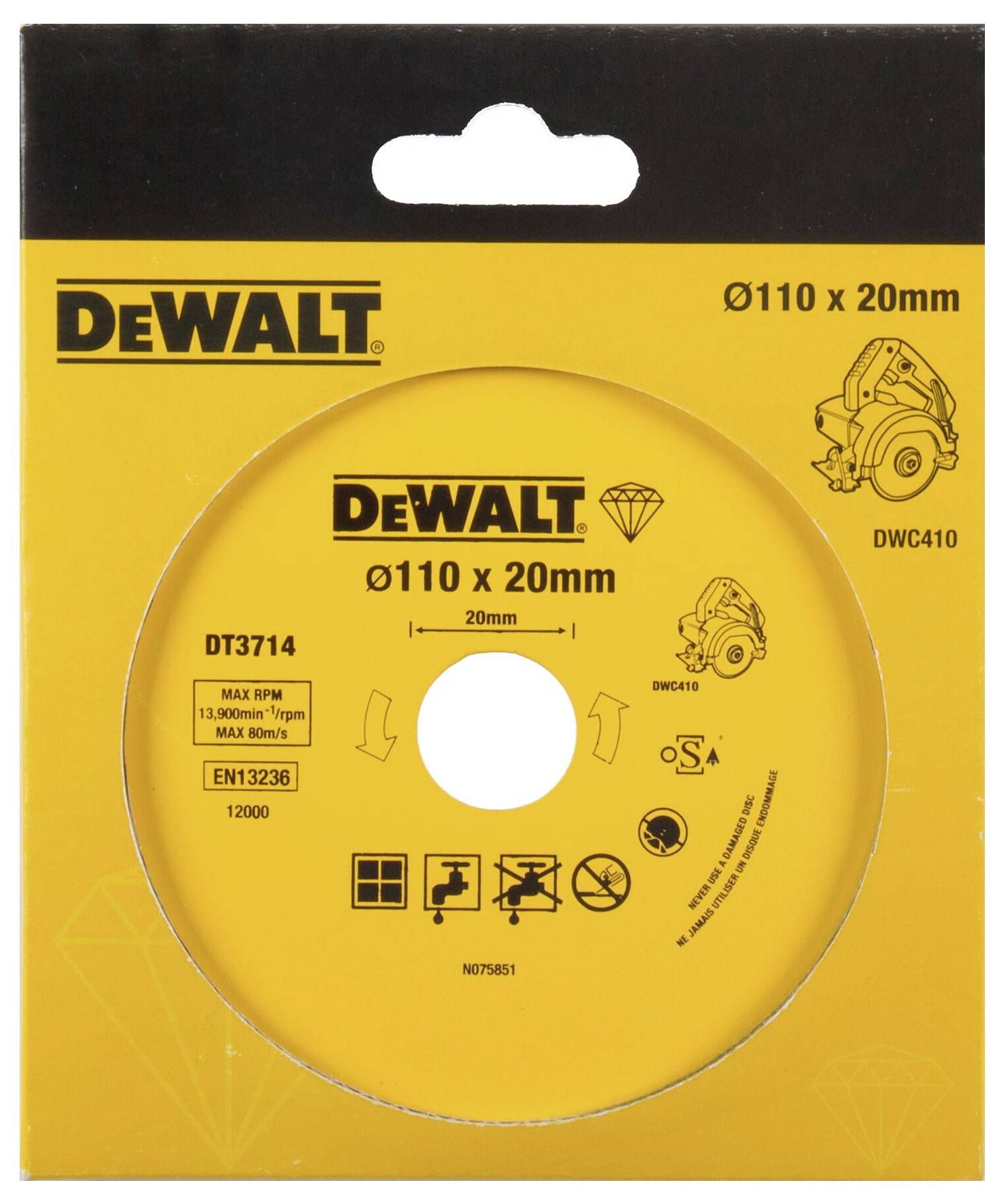 DEWALT DT3714-QZ Diamanttrennscheibe 1 St.