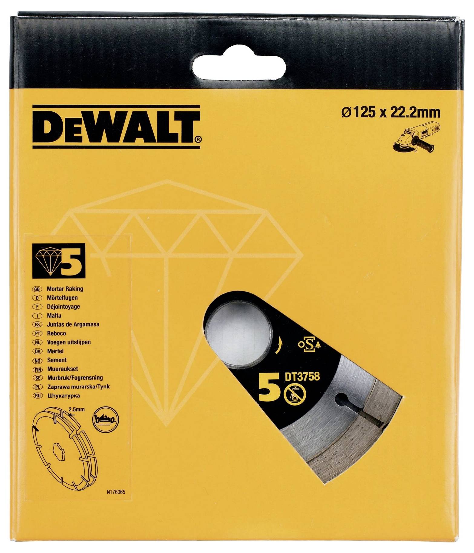 DEWALT DT3758-QZ Diamanttrennscheibe 1St.