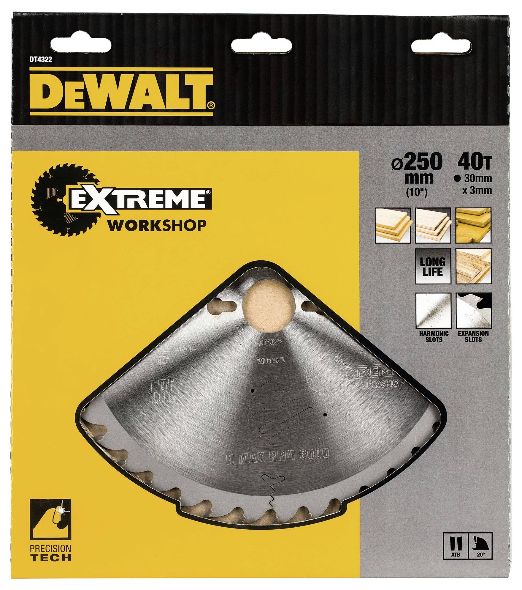 DEWALT DT4322-QZ Kreissägeblatt 1St.