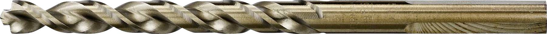 Ein Nahaufnahme eines spiralförmigen Metallbohrers mit scharfen Kanten, genutzt für präzises Bohren in harte Materialien.