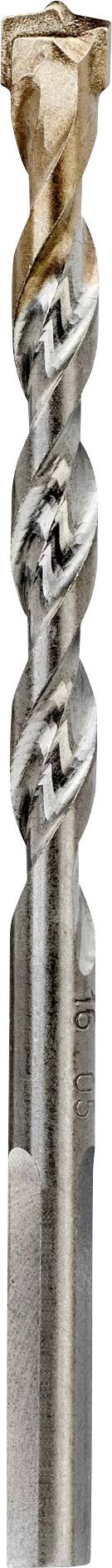 Ein Spiralbohrer aus Metall mit einer goldenen Spitze und silbernem Schaft, geeignet für präzises Bohren in verschiedenen Materialien.