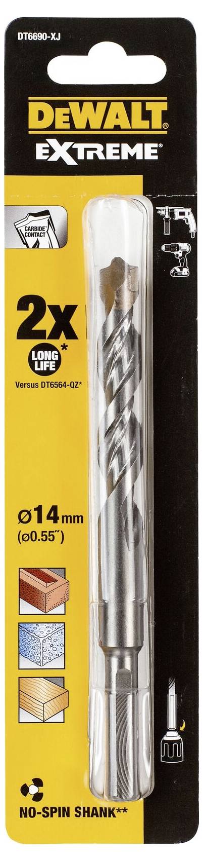 DEWALT DT6690-XJ Stein-Spiralbohrer 1St.