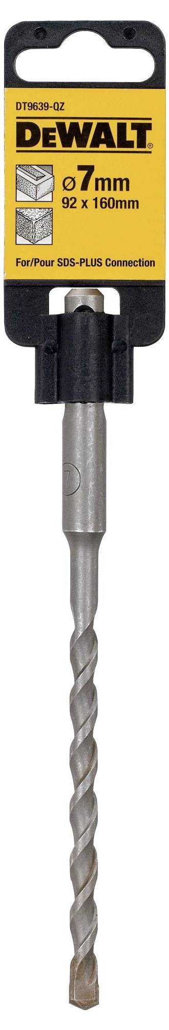 'DEWALT' Bohrer, 7mm, SDS PLUS Verbindung, 92 x 160mm.