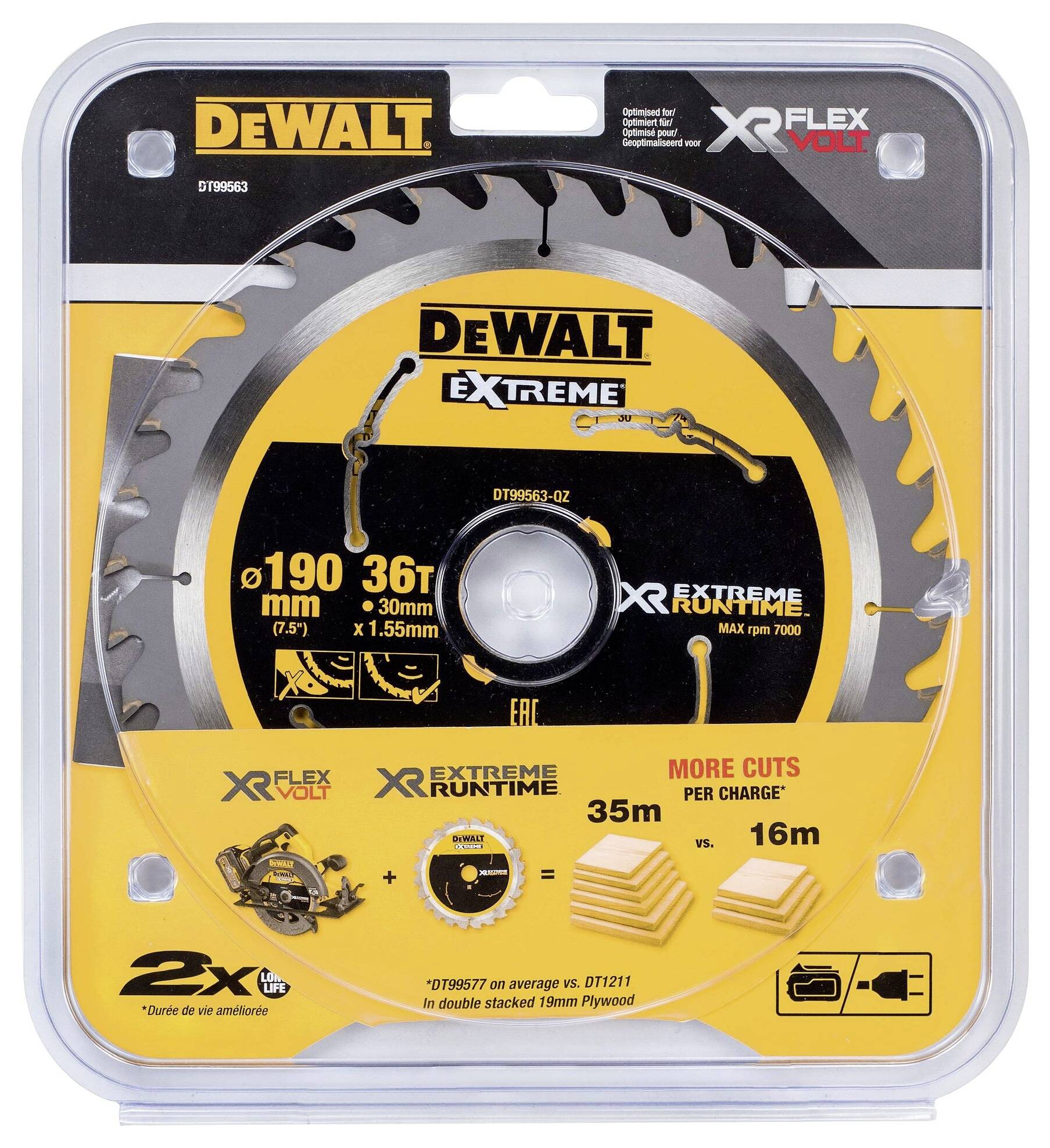 DEWALT DT99563-QZ Kreissägeblatt 1St.