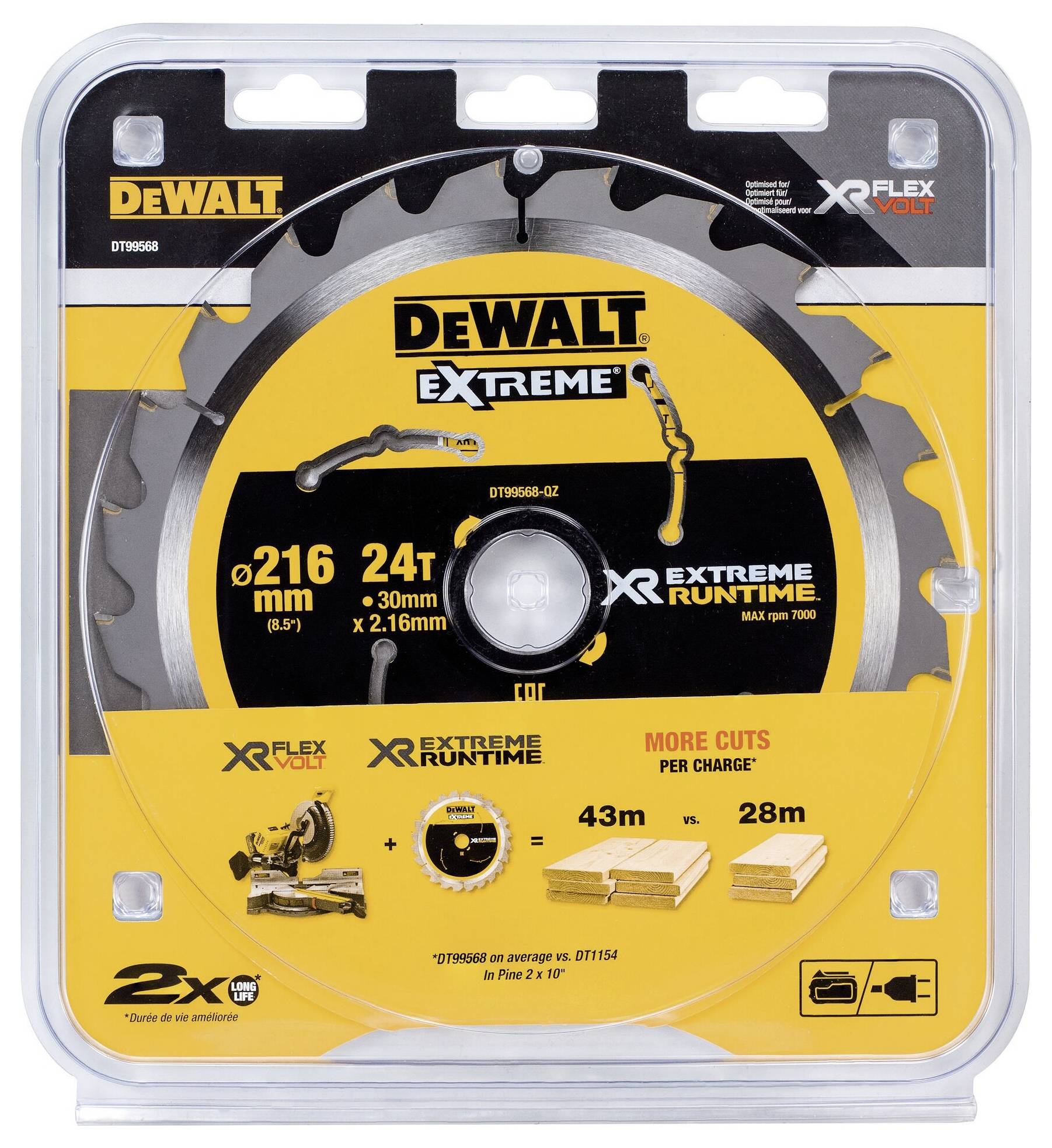 DEWALT DT99568-QZ Kreissägeblatt 1St.