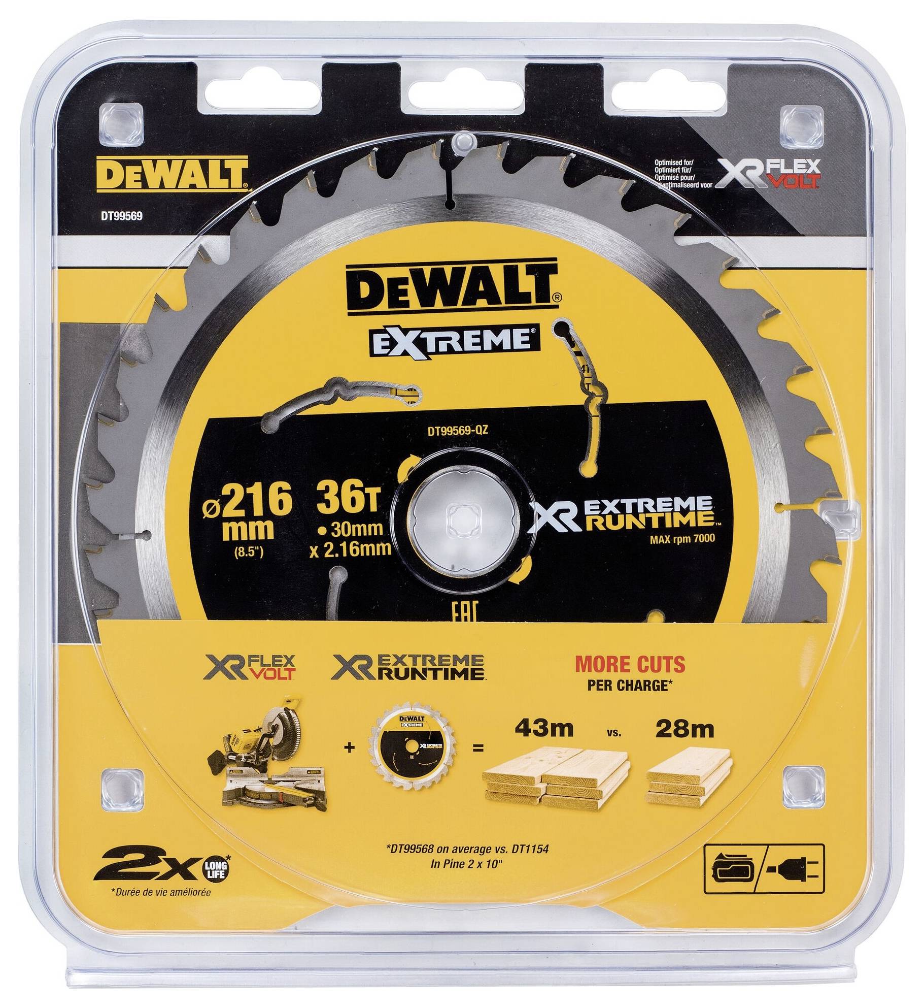 DEWALT DT99569-QZ Kreissägeblatt 1St.