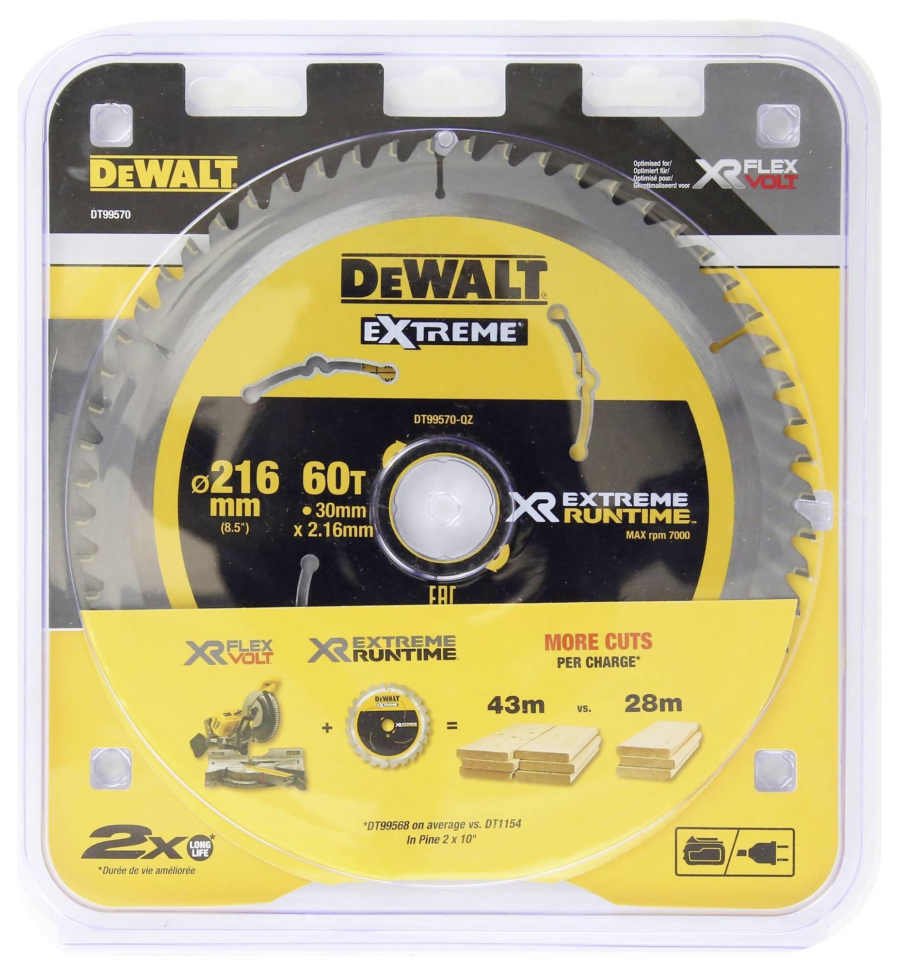 DEWALT DT99570-QZ Kreissägeblatt 1 St.