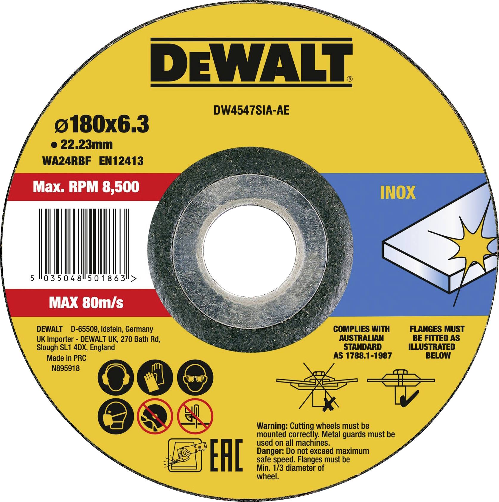 DEWALT DW4547SIA-AE Schruppscheibe