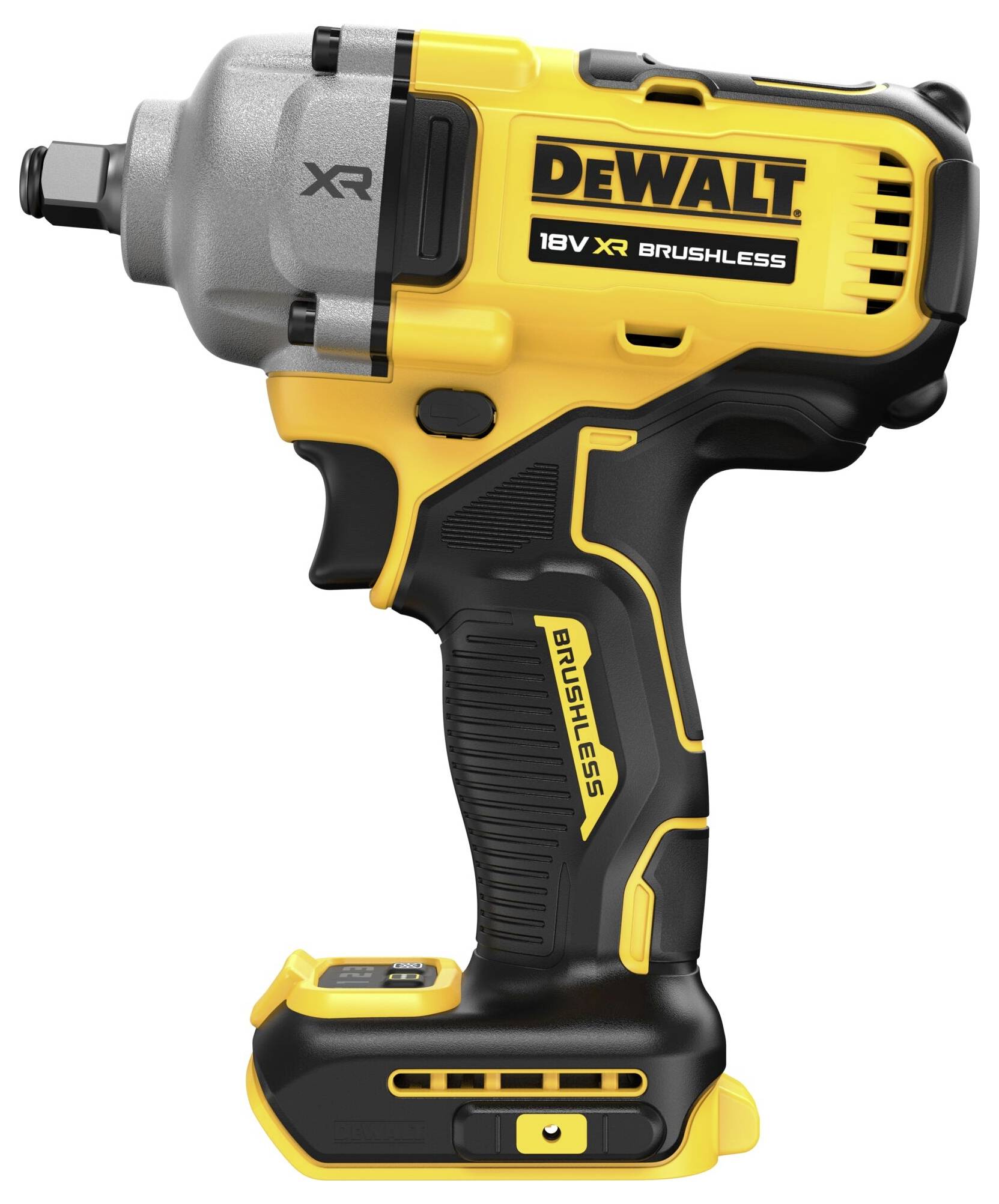 Akku-Schlagschrauber in gelb-schwarzem Design, Marke deutlich sichtbar. Handlich, kabellos, mit XR-Technologie für hohe Leistung.