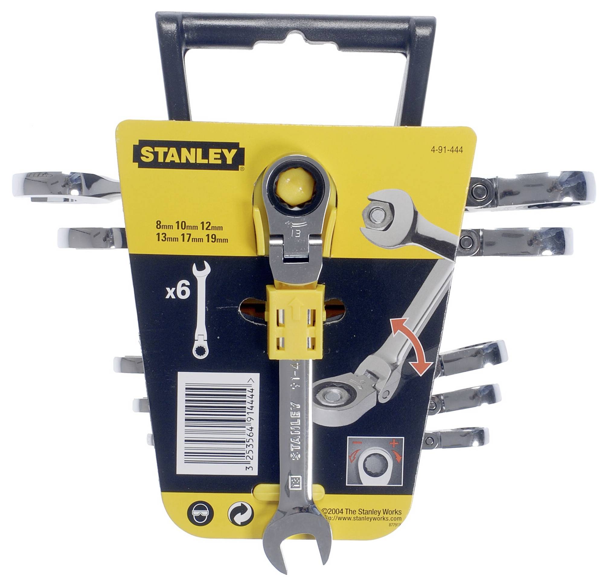 STANLEY 4-91-444 Ring-Maulschlüssel-Satz Schlüsselweite (Metrisch) 8 - 19mm