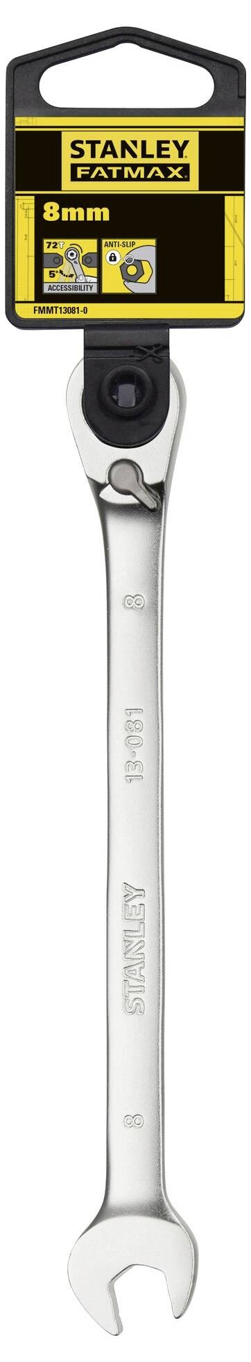 STANLEY FMMT13081-0 Maul-Ringratschenschlüssel Schlüsselweite (Metrisch) 8mm