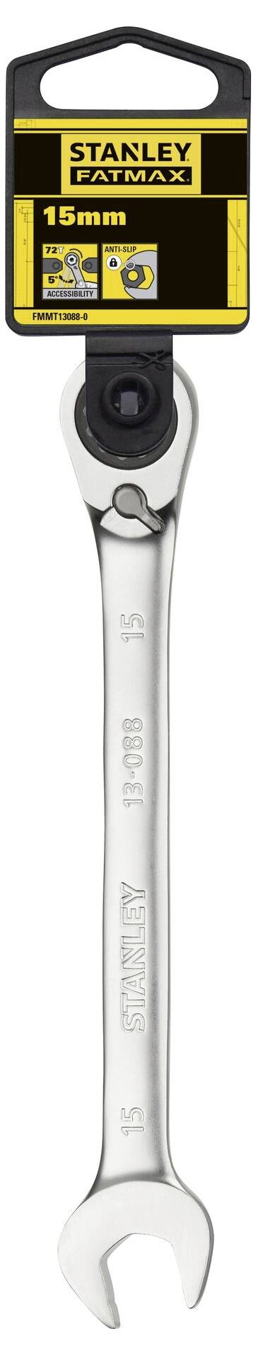 STANLEY FMMT13088-0 Maul-Ringratschenschlüssel Schlüsselweite (Metrisch) 15mm