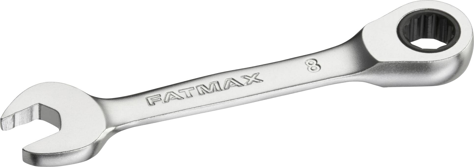Metallschraubenschlüssel mit Aufschrift 'FATMAX' und Zahl '8', geeignet zum Festziehen oder Lösen von Muttern und Schrauben.