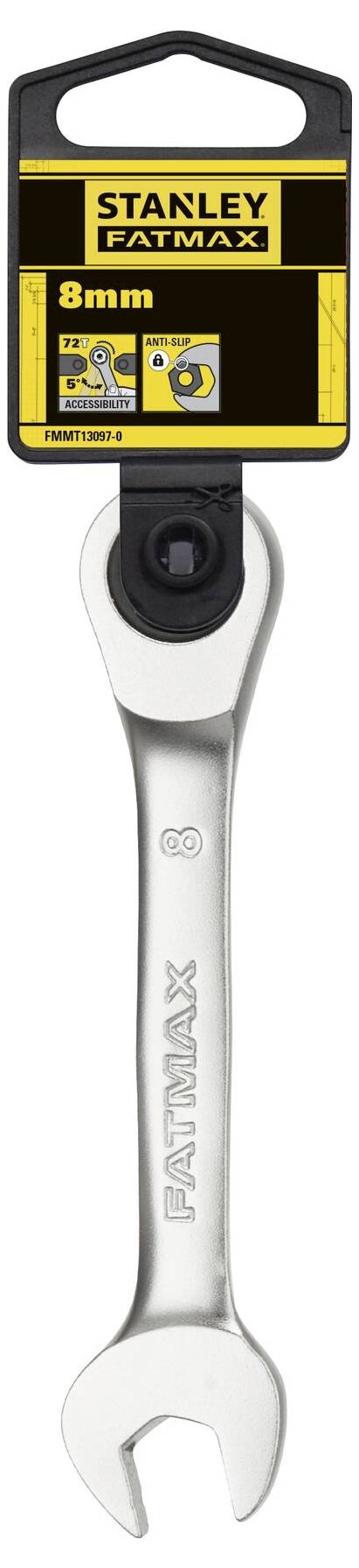 STANLEY FMMT13097-0 Maul-Ringratschenschlüssel Schlüsselweite (Metrisch) 8mm