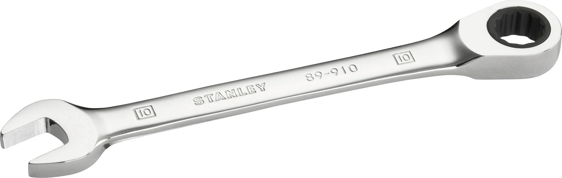 Flacher Ringmaulschlüssel mit der Aufschrift 'Stanley 89-910' auf der Seite.