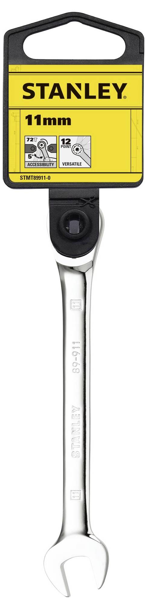 STANLEY STMT89911-0 Maul-Ringratschenschlüssel Schlüsselweite (Metrisch) 11mm