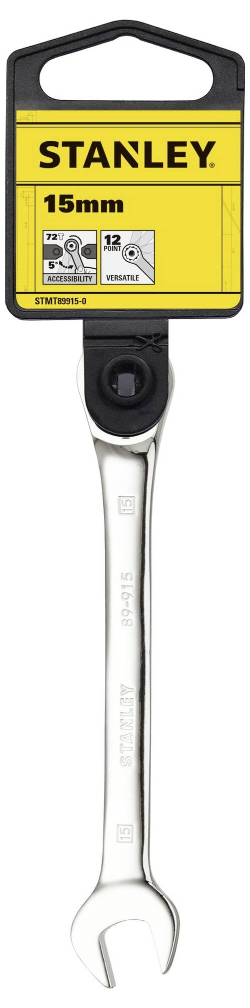 STANLEY STMT89915-0 Maul-Ringratschenschlüssel Schlüsselweite (Metrisch) 15mm