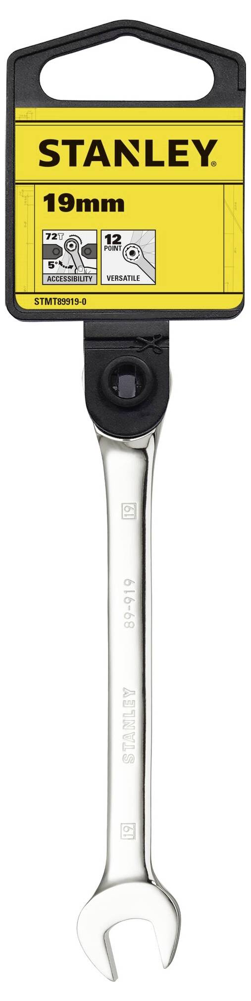 STANLEY STMT89919-0 Maul-Ringratschenschlüssel Schlüsselweite (Metrisch) 19mm