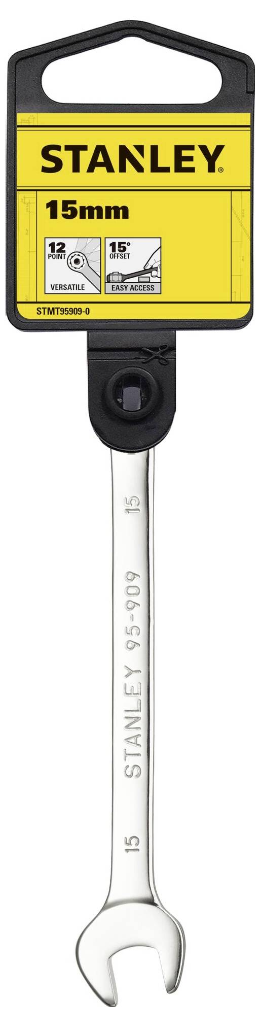 STANLEY STMT95909-0 Ring-Maulschlüssel Schlüsselweite (Metrisch) 15mm