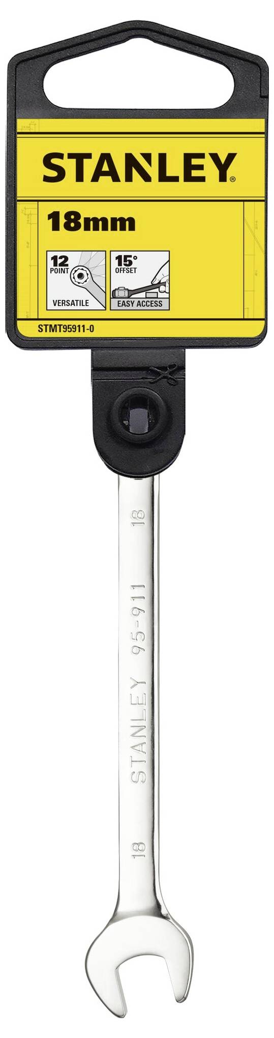 STANLEY STMT95911-0 Ring-Maulschlüssel Schlüsselweite (Metrisch) 18mm