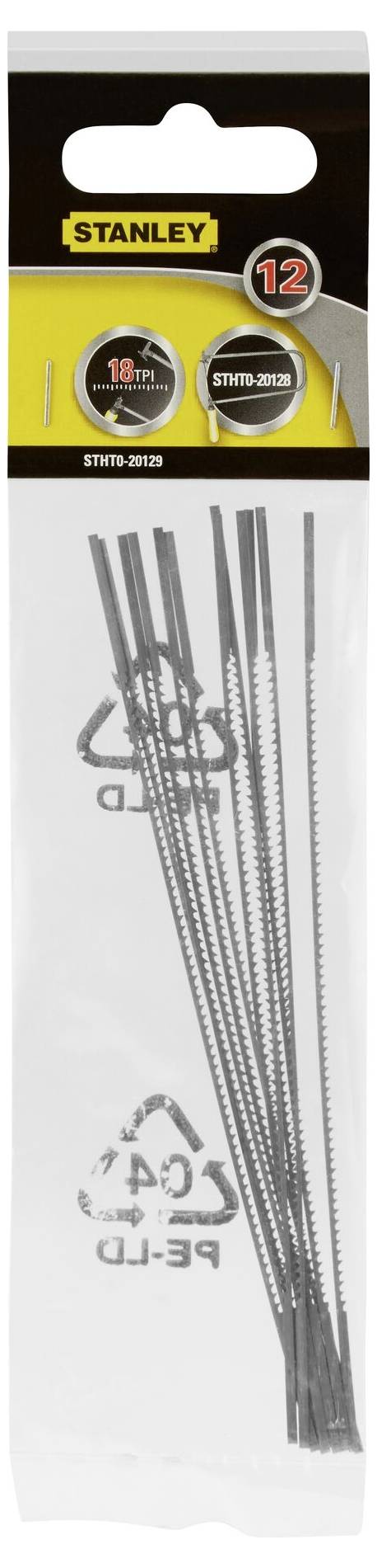 STANLEY STHT0-20129 Holzsaegeblatt fuer Laubsäge 290mm 12St