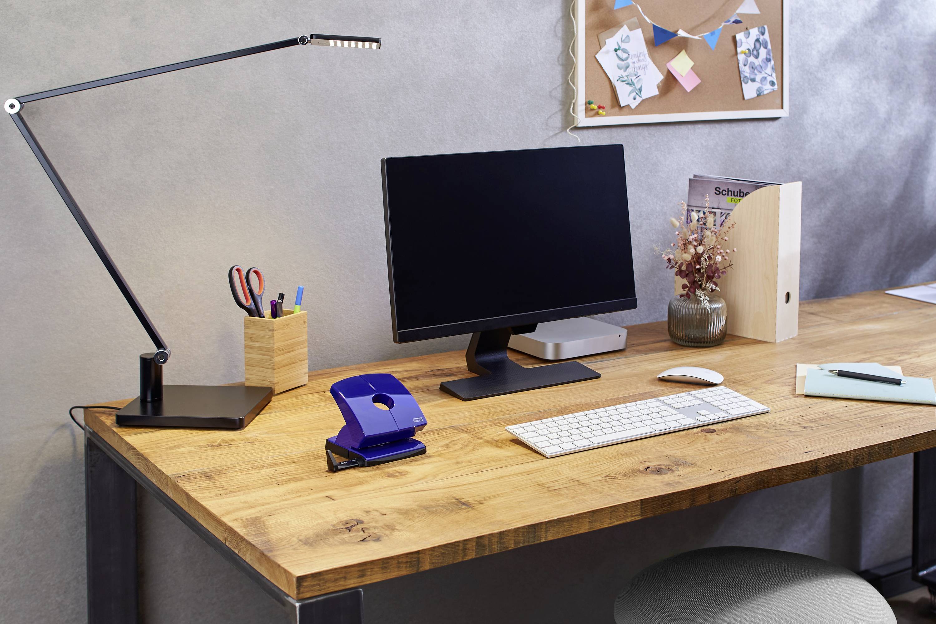 Novus Office 025-0616 Bürolocher B 230 Blau max. Einstellformat: DIN A4 30 Bl. (80 g/m²)