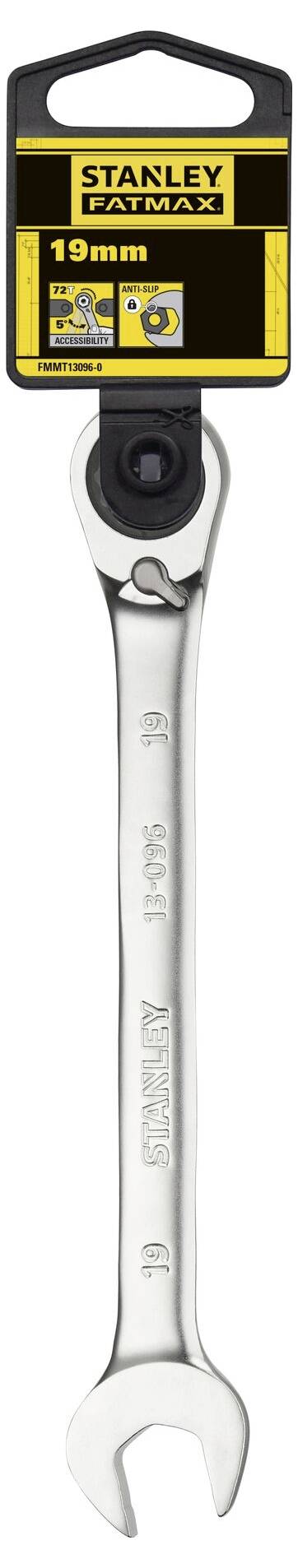 STANLEY FMMT13096-0 Maul-Ringratschenschlüssel Schlüsselweite (Metrisch) 19mm