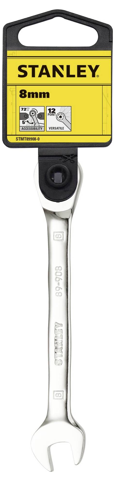 STANLEY STMT89908-0 Maul-Ringratschenschlüssel Schlüsselweite (Metrisch) 8mm