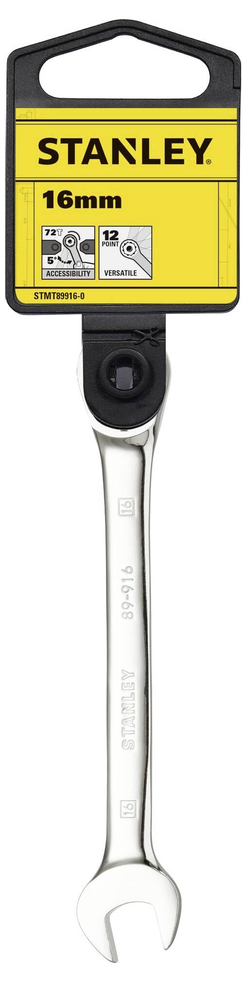 STANLEY STMT89916-0 Maul-Ringratschenschlüssel Schlüsselweite (Metrisch) 16mm