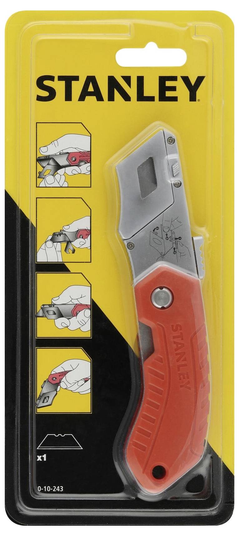 STANLEY 0-10-243 Sicherheitsmesser, klappbar 1St.