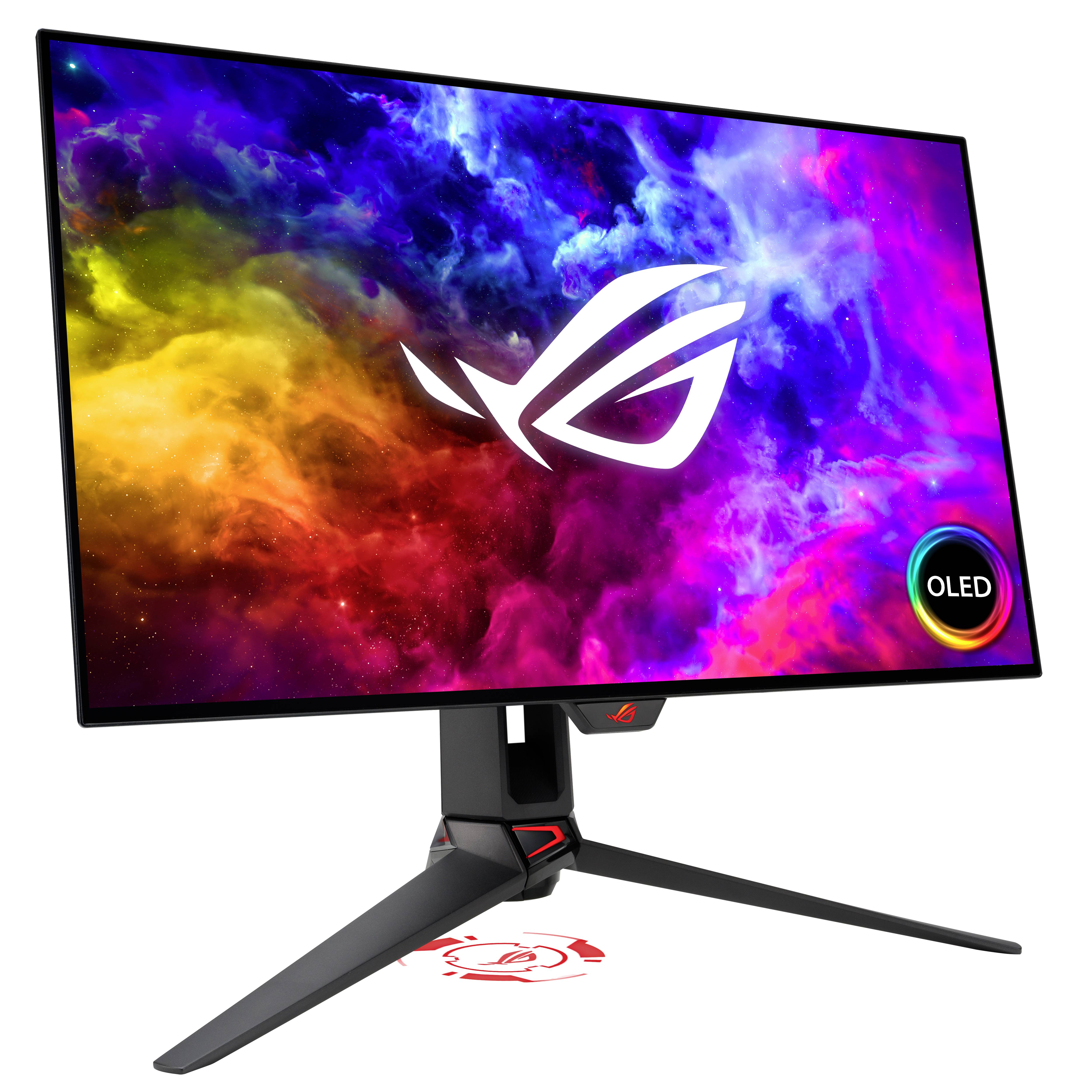 Asus PG27AQDM ROG Swift Gaming Monitor EEK G (A - G) 67.3 cm (26.5 Zoll) 2560 x 1440 Pixel 16:9 0.03 ms DisplayPort, HDMI®, Kopfhörer (3.5 mm Klink