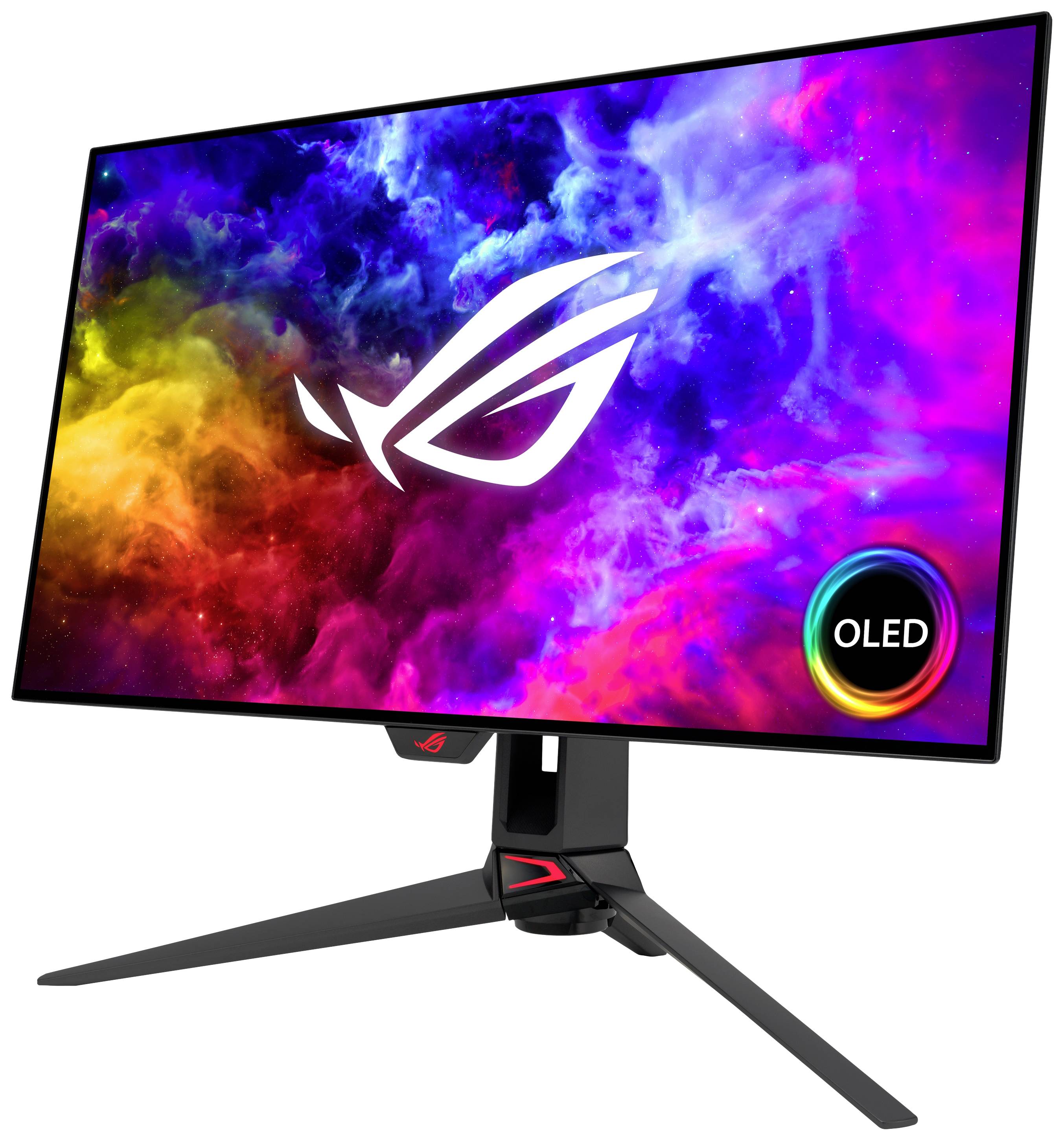 Asus PG27AQDM ROG Swift Gaming Monitor EEK G (A - G) 67.3 cm (26.5 Zoll) 2560 x 1440 Pixel 16:9 0.03 ms DisplayPort, HDMI®, Kopfhörer (3.5 mm Klink