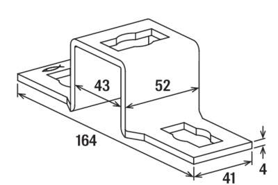 Fischer PFUF 41 zl Verbindungselement 164mm 542714 25 St. (L x B) 164mm x 41mm