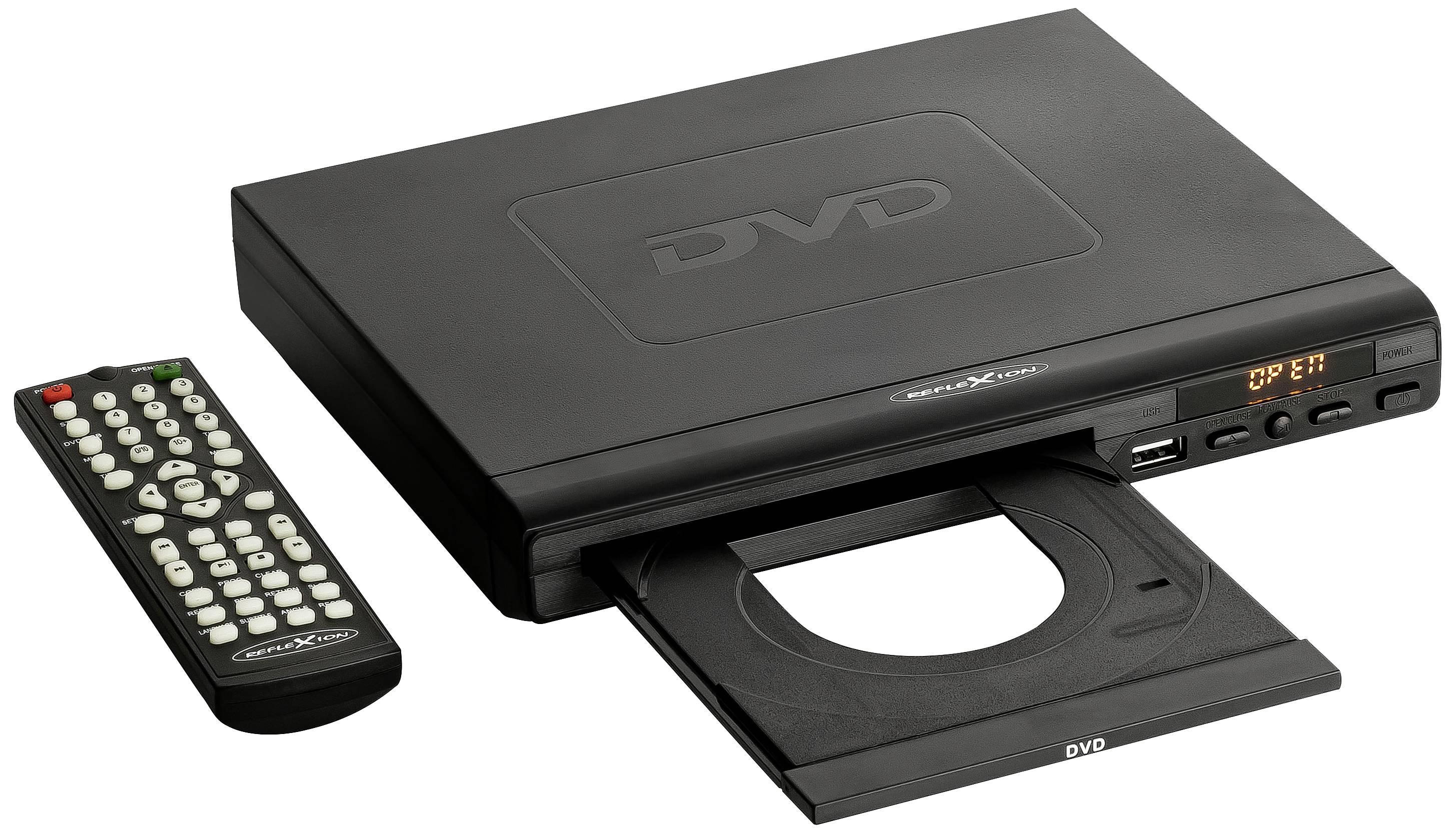 Reflexion DVD366 DVD-Player Kopieren von CD auf USB Schwarz