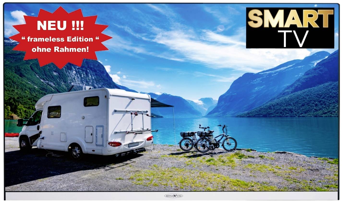 Reflexion LEDX22i+ LED-TV 55 cm 22 Zoll EEK F (A - G) CI+, DVB-S2, DVB-C, DVB-T2 HD, Full HD, Smart TV, WLAN Silber