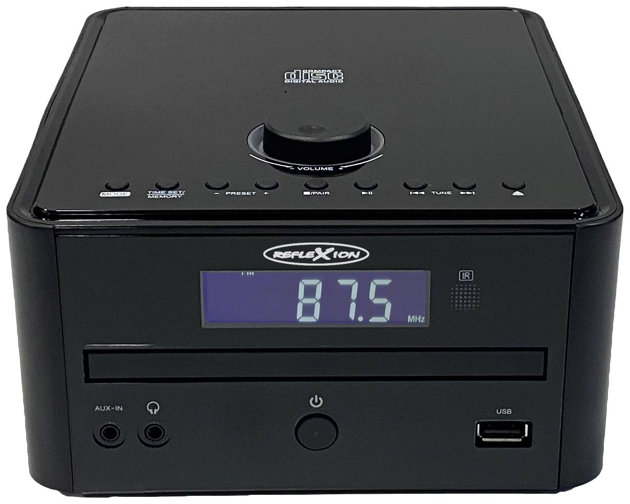Reflexion HIF79FM Stereoanlage UKW, Bluetooth®, USB, MP3, CD, AUX, Inkl. Fernbedienung, Inkl. Lauts